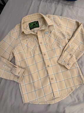 DIXXON Beige Plaid Button-Down Shirt